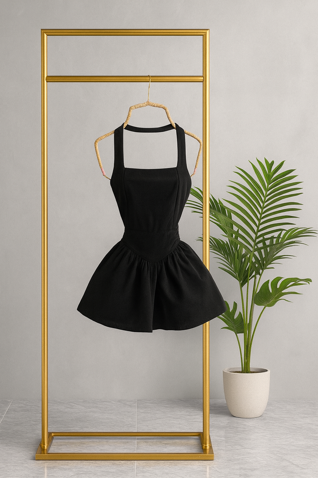 Vestido Black Halter
