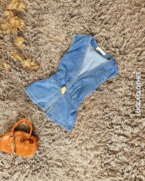 Blusa Denim Viviana