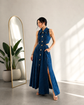 Vestido Denim Cut Out