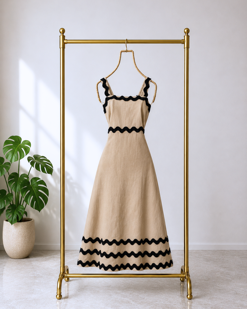 Vestido Beige Maca