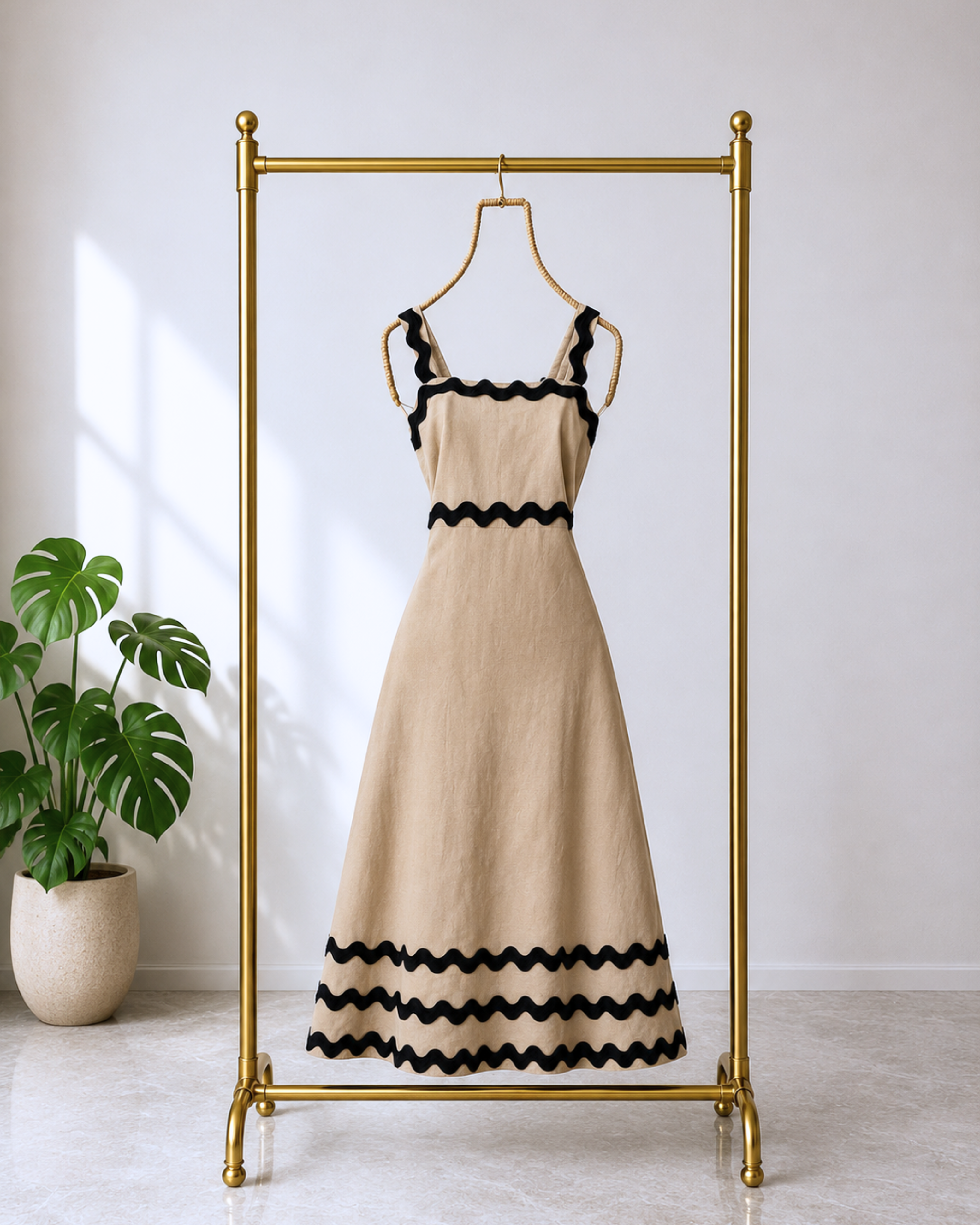 Vestido Beige Maca