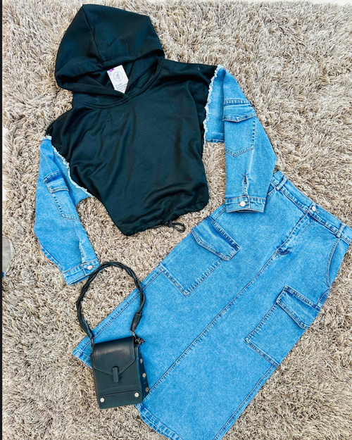 Conjunto denim black