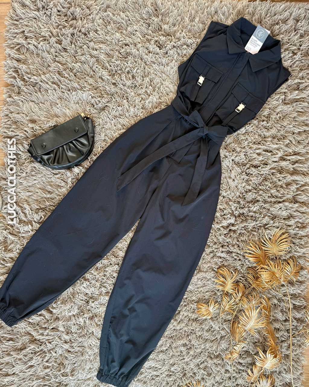 Jumpsuit Negro Alaia