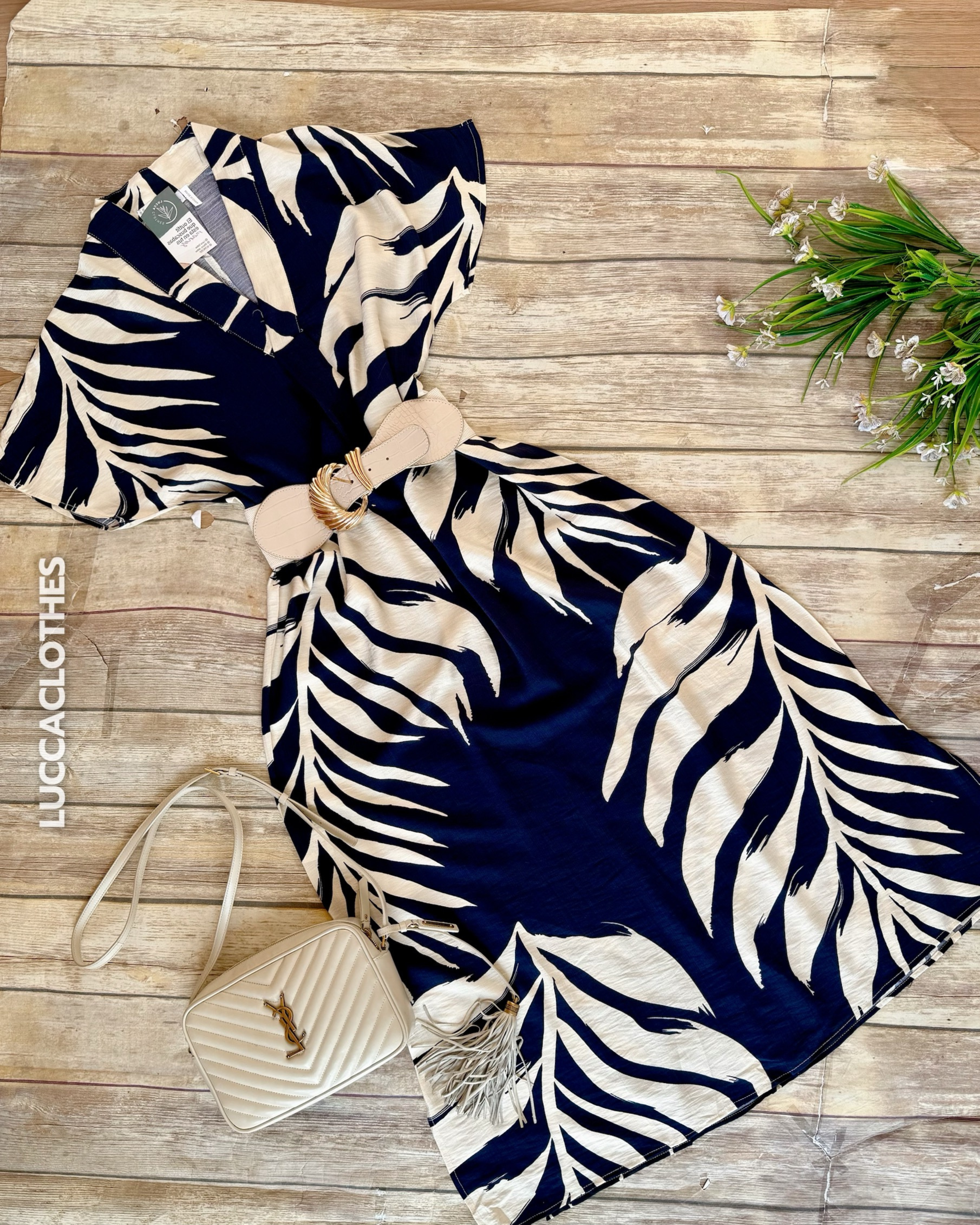 Vestido Palma Navy