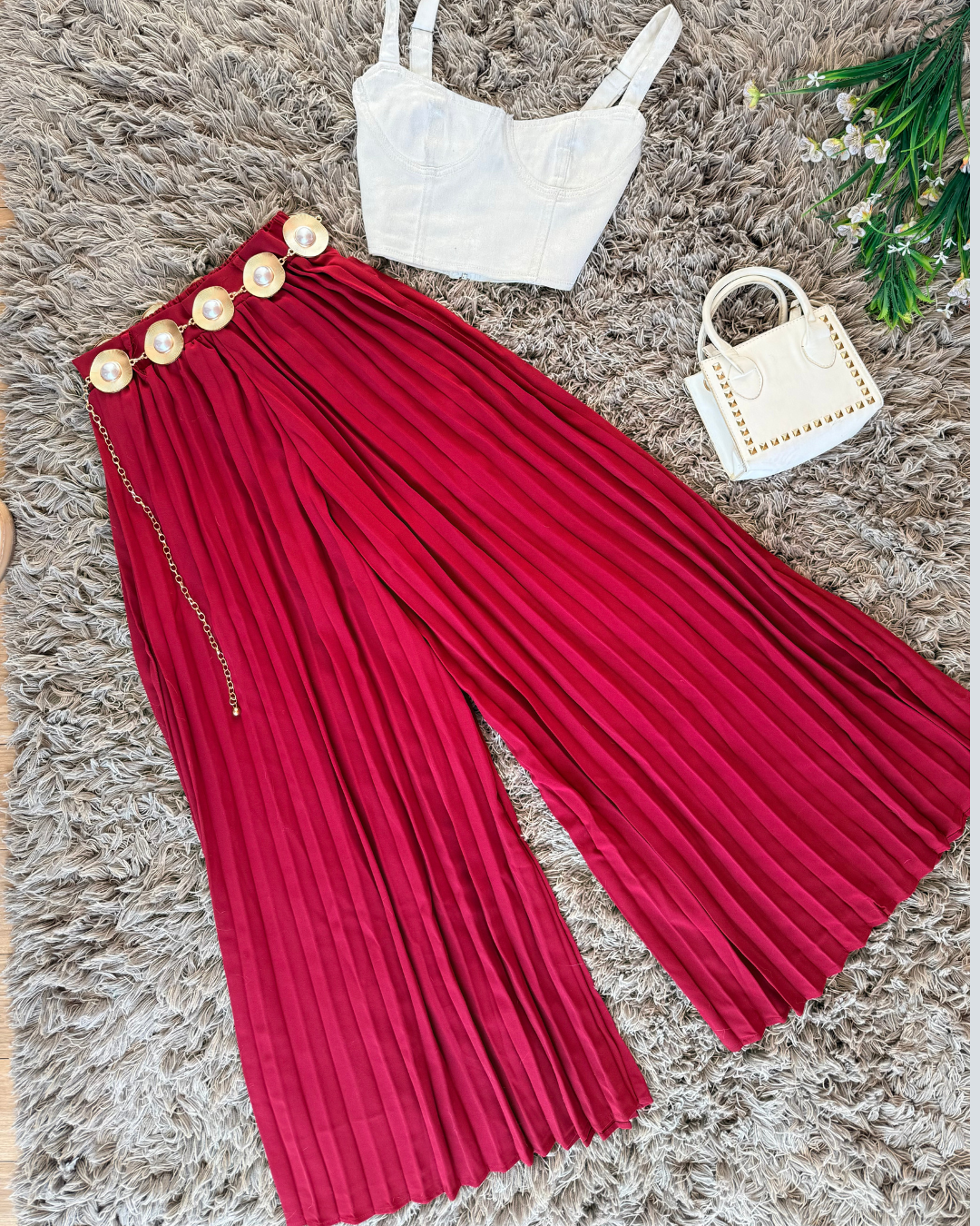 Pantalón Burdeos