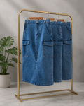 Falda Denim Cargo