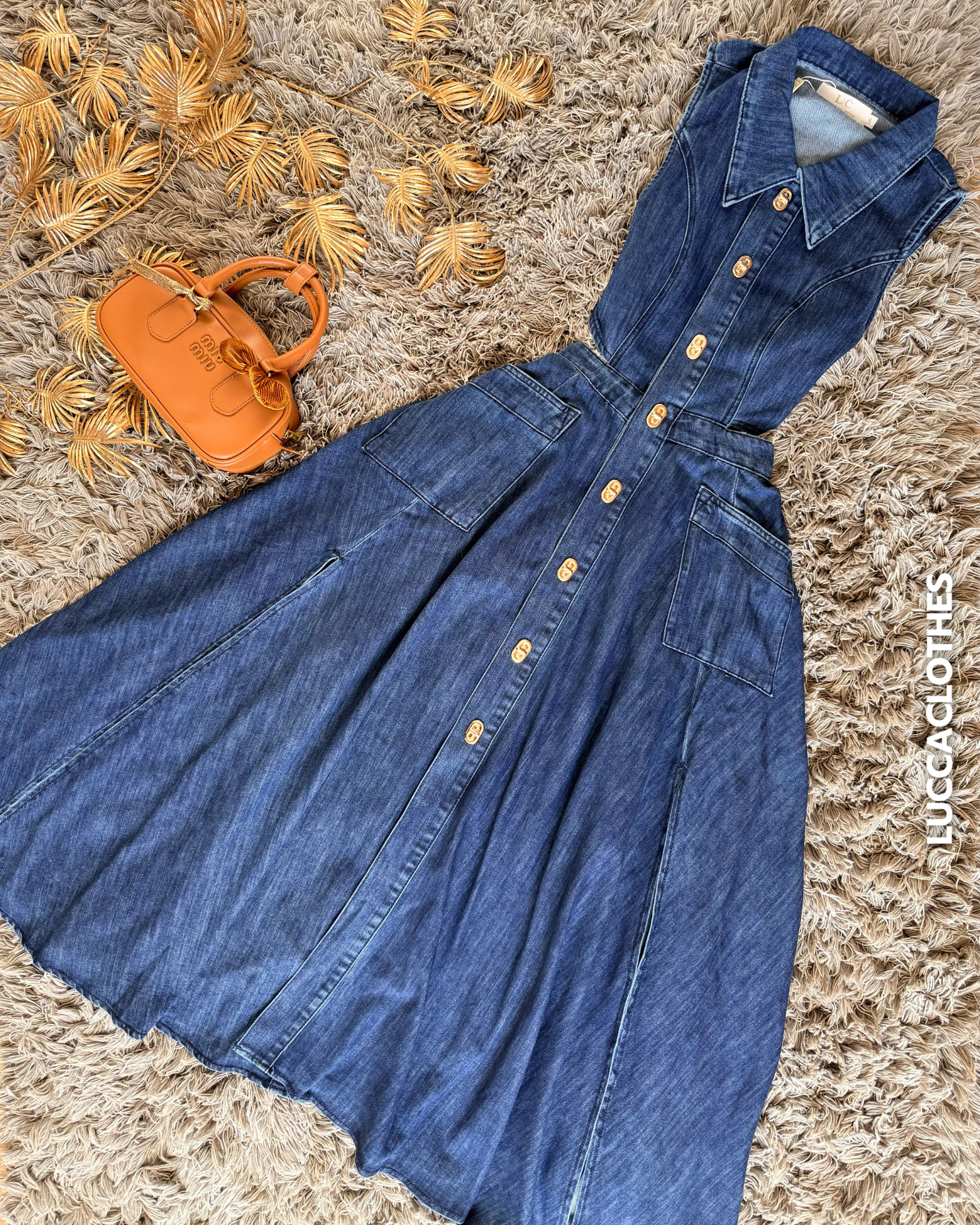 Vestido Denim Cut Out
