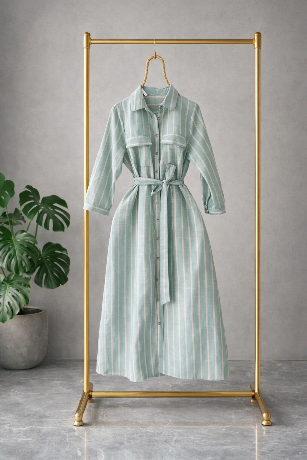 Vestido Mint Líneas
