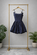 Vestido azul dots