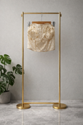 Top beige flor