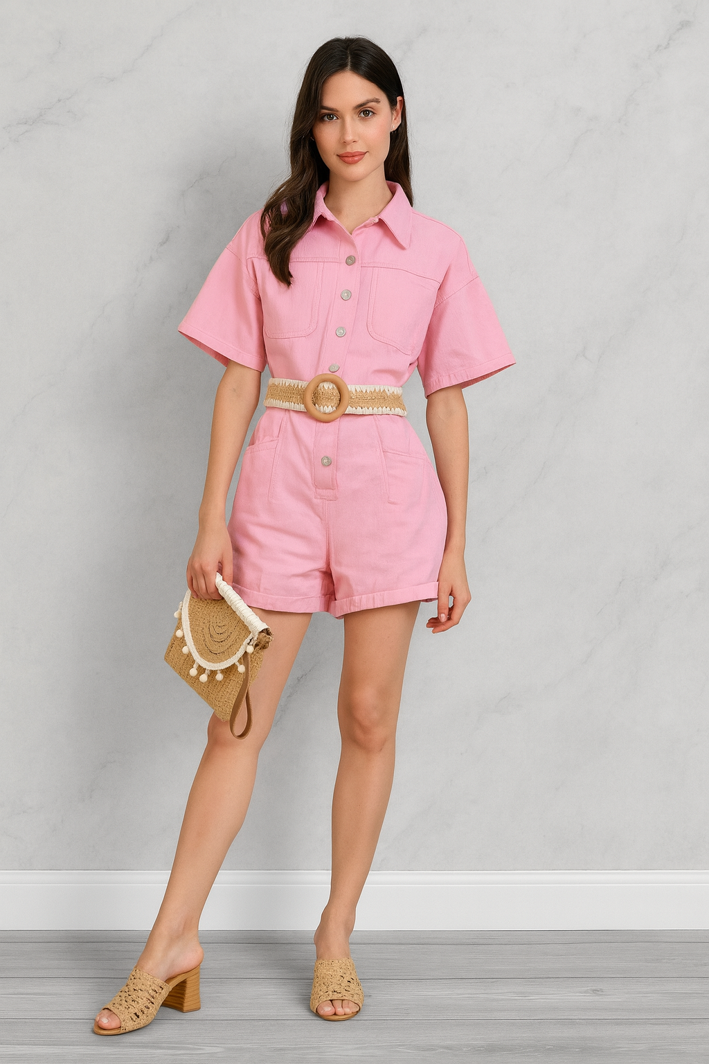 Romper Baby Pink