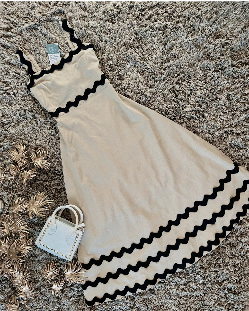 Vestido Beige Maca