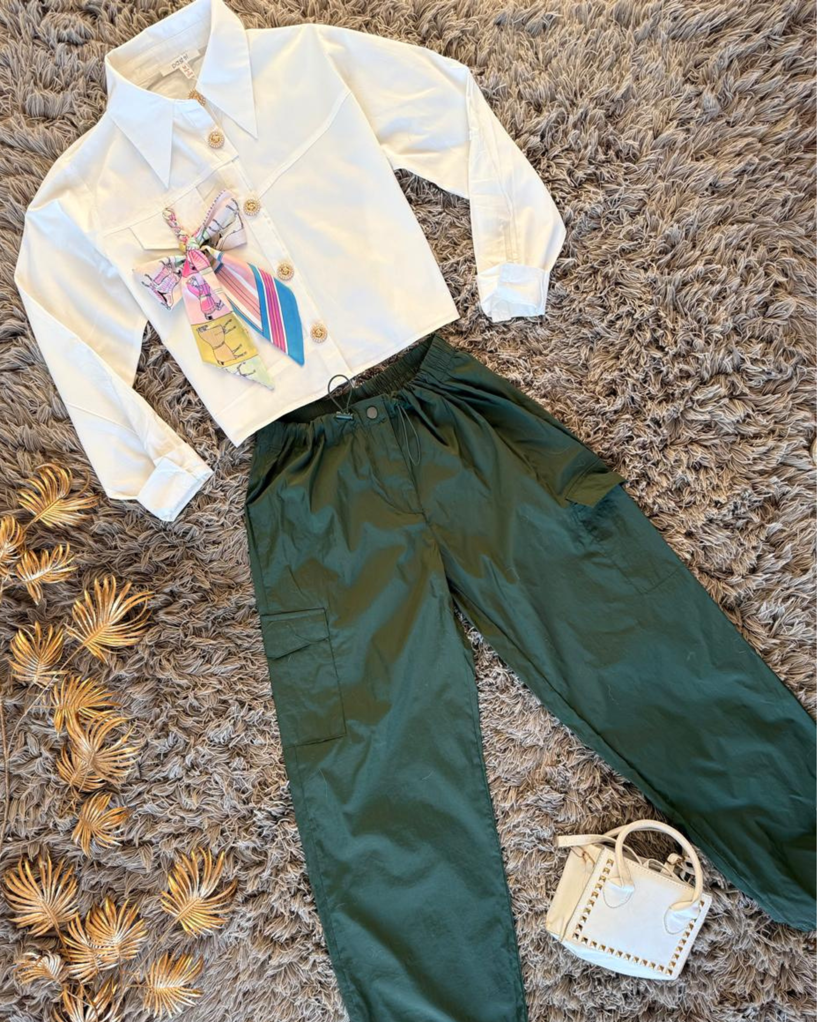 Camisa Blanca Moño
