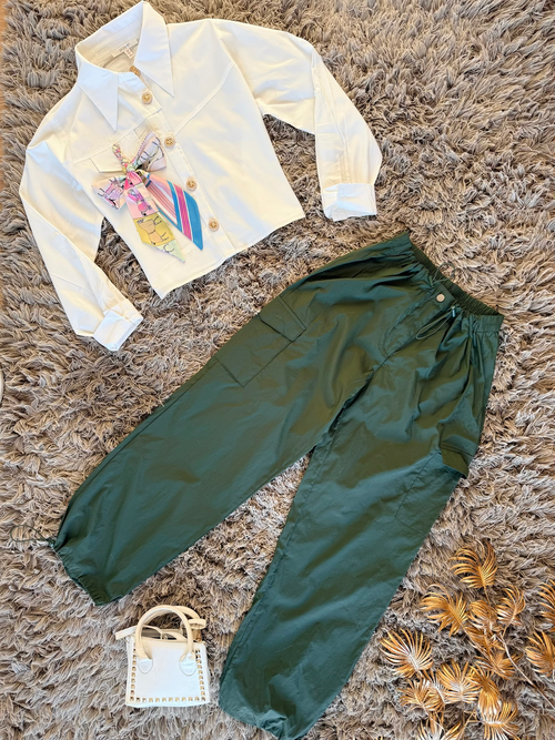 Camisa Blanca Moño