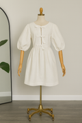 Vestido Blanco Moño